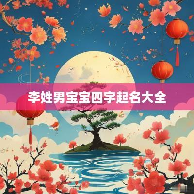 李姓男宝宝四字起名大全