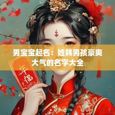 男宝宝起名：姓韩男孩豪爽大气的名字大全