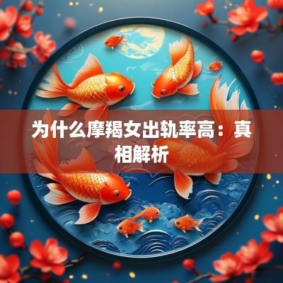 为什么摩羯女出轨率高：真相解析