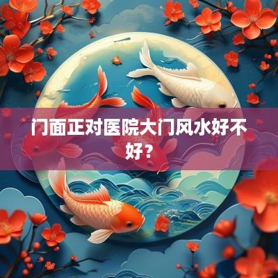 门面正对医院大门风水好不好？
