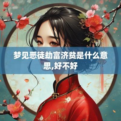 梦见恶徒劫富济贫是什么意思,好不好