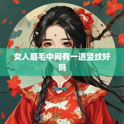 女人眉毛中间有一道竖纹好吗