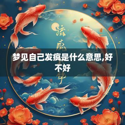 梦见自己发疯是什么意思,好不好