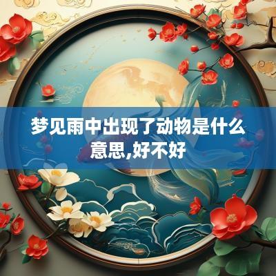 梦见雨中出现了动物是什么意思,好不好