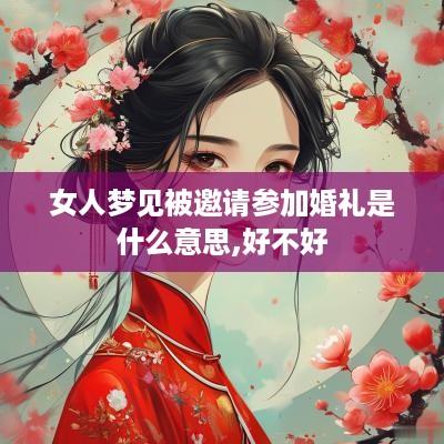 女人梦见被邀请参加婚礼是什么意思,好不好