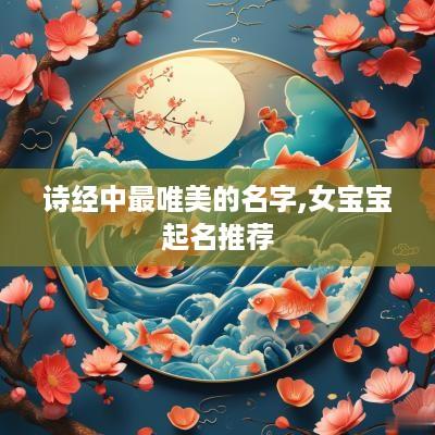 诗经中最唯美的名字,女宝宝起名推荐