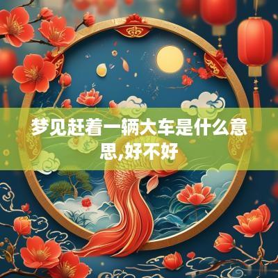 梦见赶着一辆大车是什么意思,好不好