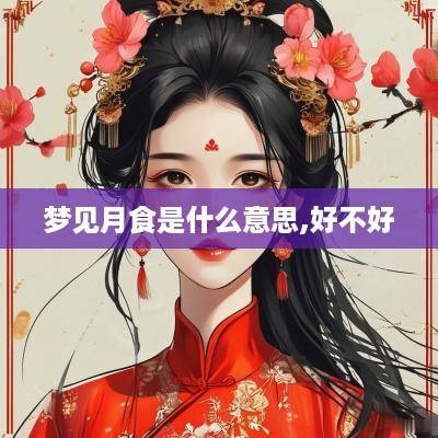 梦见月食是什么意思,好不好