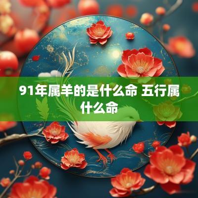 91年属羊的是什么命 五行属什么命