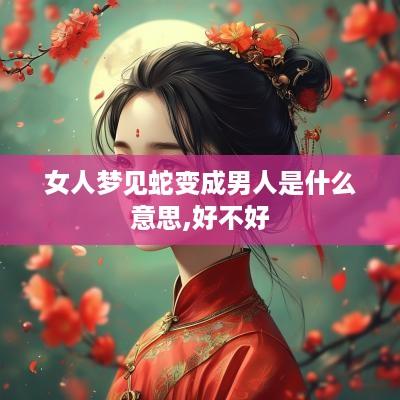 女人梦见蛇变成男人是什么意思,好不好