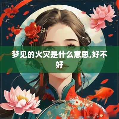 梦见的火灾是什么意思,好不好