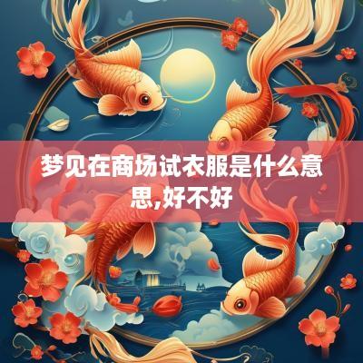 梦见在商场试衣服是什么意思,好不好