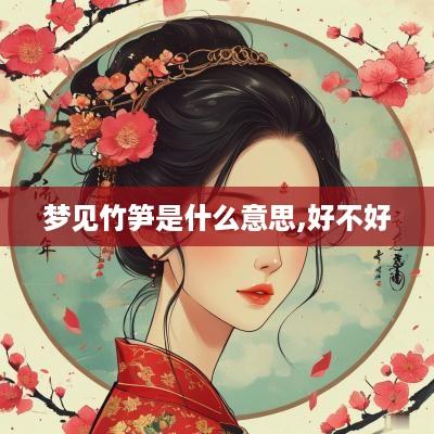 梦见竹笋是什么意思,好不好
