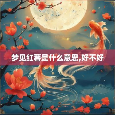 梦见红薯是什么意思,好不好