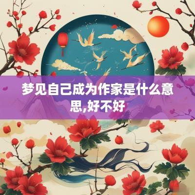 梦见自己成为作家是什么意思,好不好