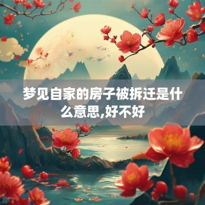 梦见自家的房子被拆迁是什么意思,好不好