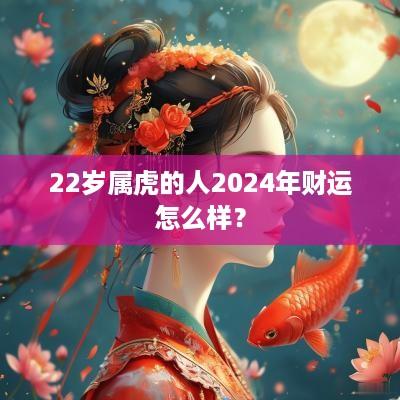 22岁属虎的人2025年财运怎么样？