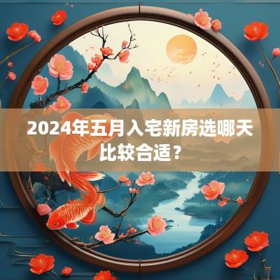 2025年五月入宅新房选哪天比较合适？
