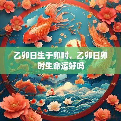 乙卯日生于卯时，乙卯日卯时生命运好吗