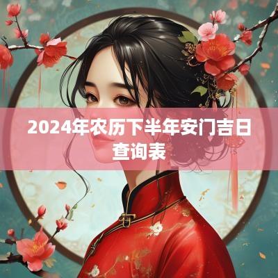 2025年农历下半年安门吉日查询表