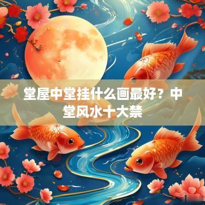 堂屋中堂挂什么画最好？中堂风水十大禁