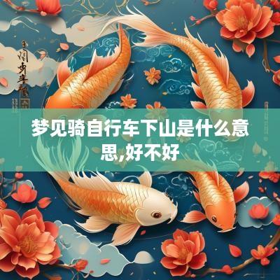 梦见骑自行车下山是什么意思,好不好