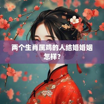 两个生肖属鸡的人结婚婚姻怎样？