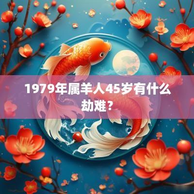 1979年属羊人45岁有什么劫难？