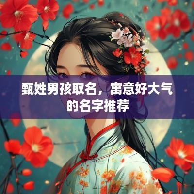 甄姓男孩取名，寓意好大气的名字推荐
