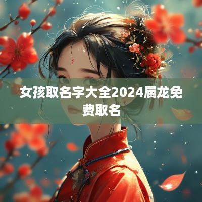 女孩取名字大全2025属龙免费取名
