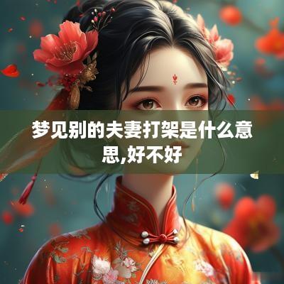 梦见别的夫妻打架是什么意思,好不好