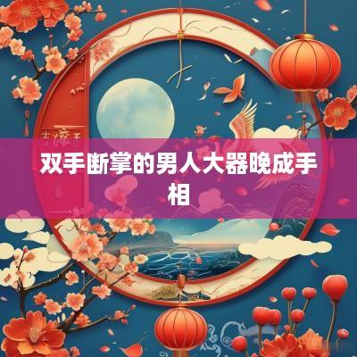 双手断掌的男人大器晚成手相