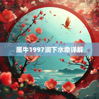 属牛1997涧下水命详解