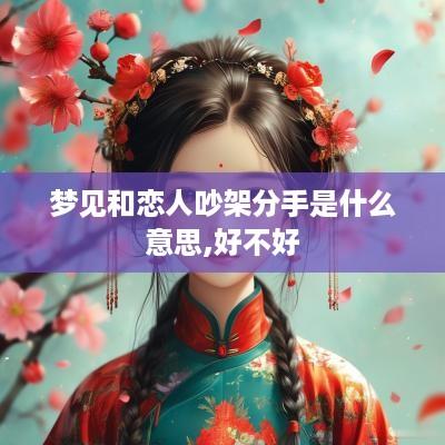 梦见和恋人吵架分手是什么意思,好不好