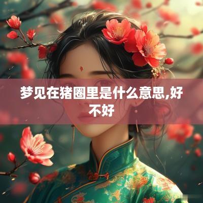 梦见在猪圈里是什么意思,好不好