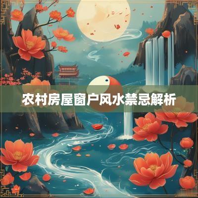 农村房屋窗户风水禁忌解析