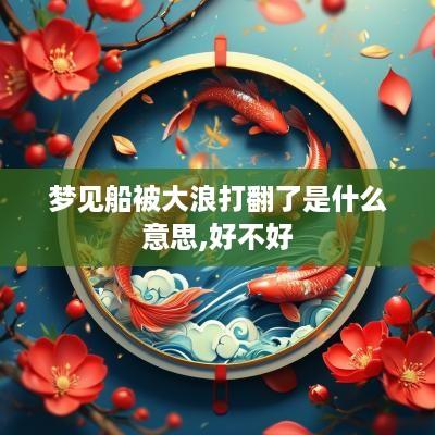 梦见船被大浪打翻了是什么意思,好不好