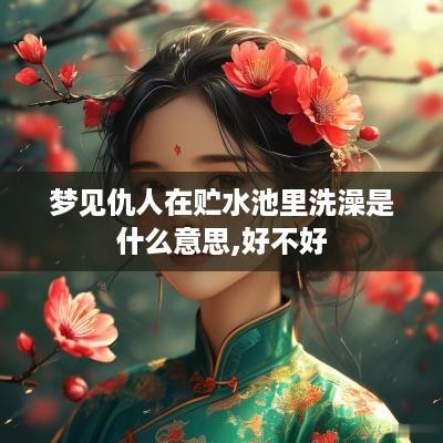 梦见仇人在贮水池里洗澡是什么意思,好不好