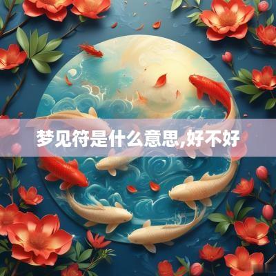 梦见符是什么意思,好不好