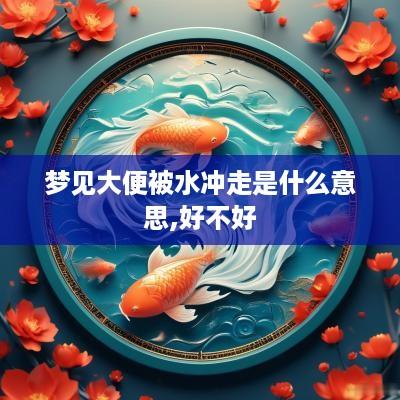 梦见大便被水冲走是什么意思,好不好