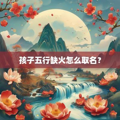 孩子五行缺火怎么取名？