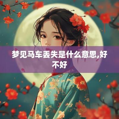 梦见马车丢失是什么意思,好不好