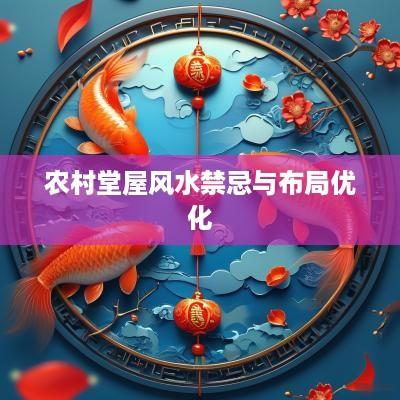 农村堂屋风水禁忌与布局优化