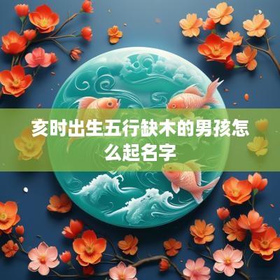 亥时出生五行缺木的男孩怎么起名字