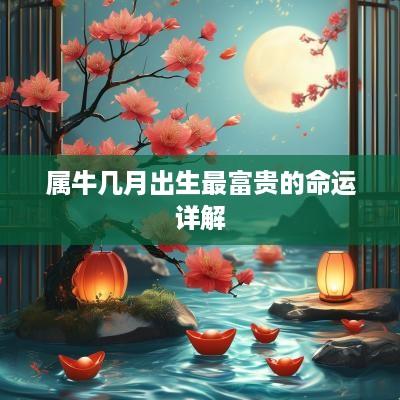 属牛几月出生最富贵的命运详解