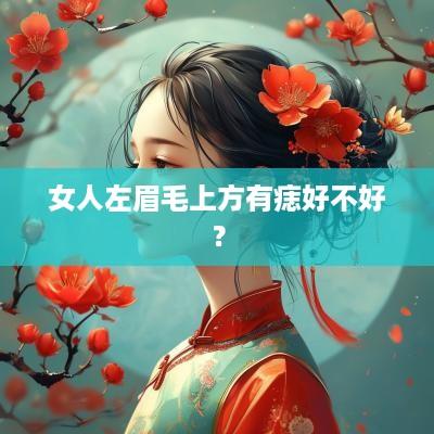 女人左眉毛上方有痣好不好？