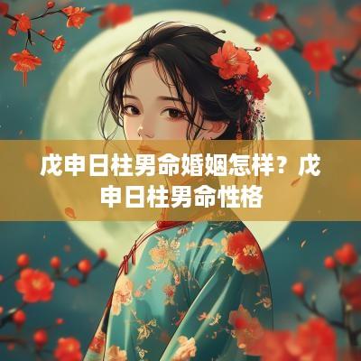 戊申日柱男命婚姻怎样？戊申日柱男命性格