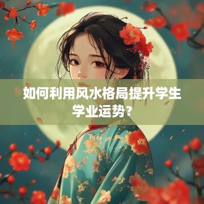 如何利用风水格局提升学生学业运势？