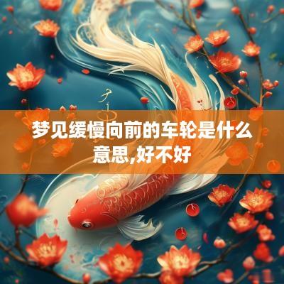 梦见缓慢向前的车轮是什么意思,好不好