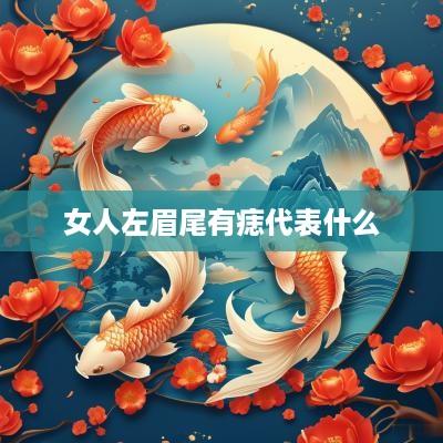 女人左眉尾有痣代表什么